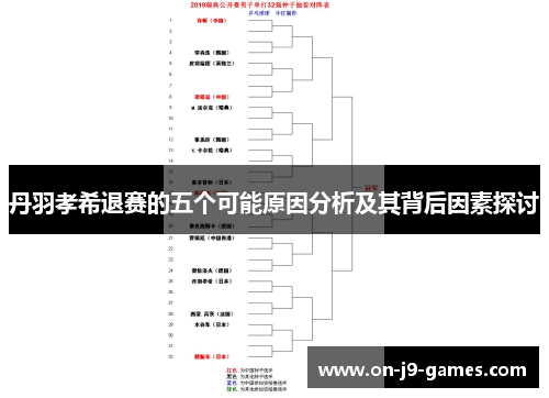 丹羽孝希退赛的五个可能原因分析及其背后因素探讨